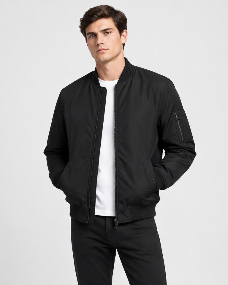 Jaqueta Bomber Preta